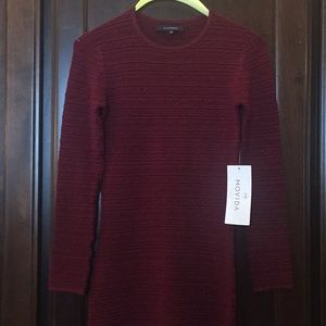 NWT 🎉  Small Red Knit Bodycon Dress